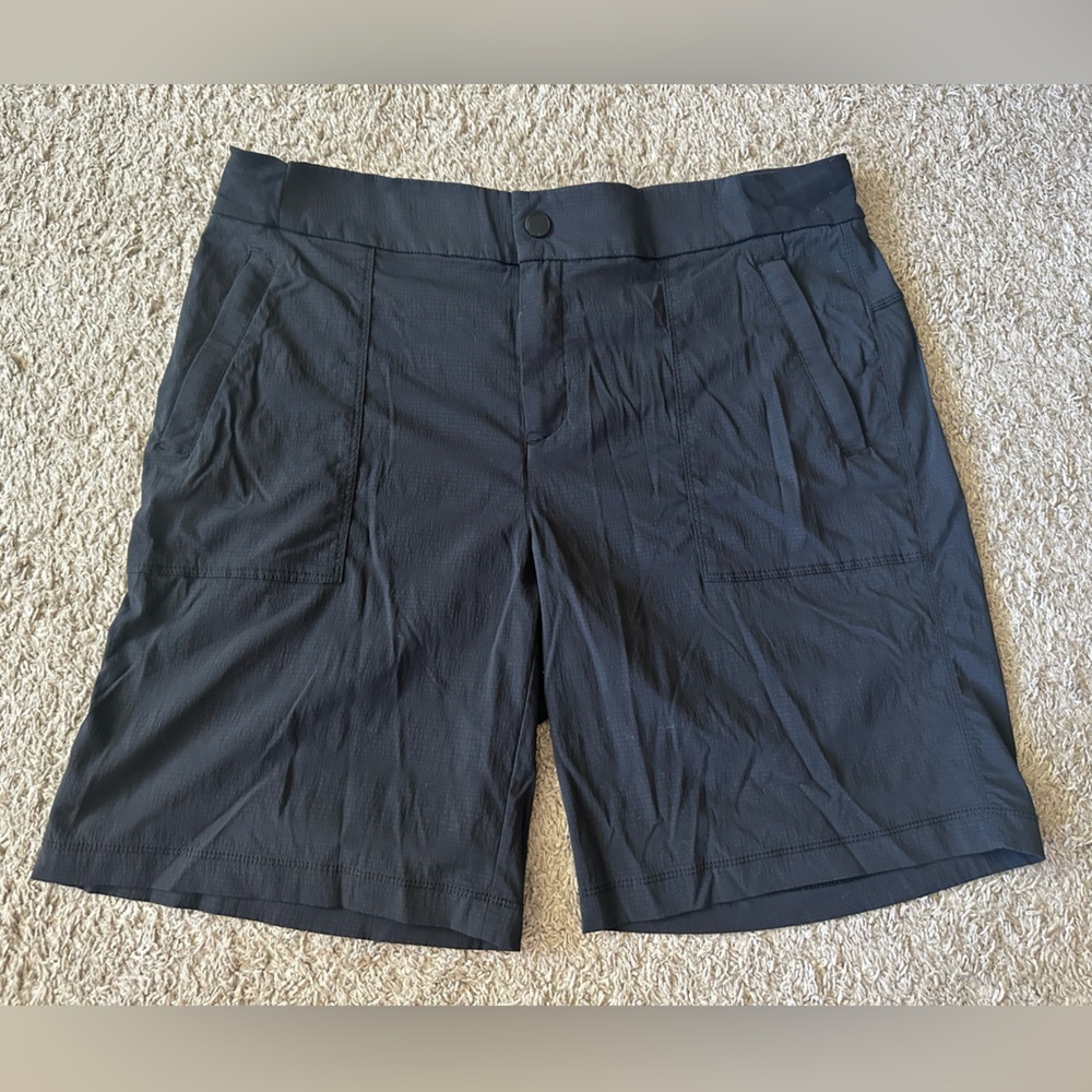 Athleta black long bermuda shorts